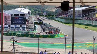 Formula 1  Belgian Grand Prix 2022  Spa Francorchamps  Start and First Lap 4K  Gold Grandstand 8 [upl. by Assilat710]