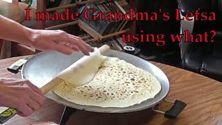 Grandma Ags Lefse using instant potato flakes [upl. by Anale]