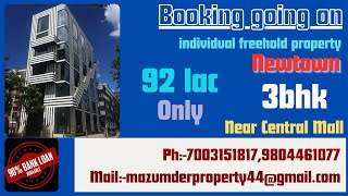 3bhk flatindividualfreehold propertyeast facingnewtownaction area 1near central mall [upl. by Ytinirt]