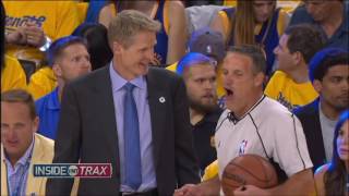 NBA Referees Wired 15  Larry Bird Kobe Bryant Steve Kerr talk to the NBA officials [upl. by Hilar]