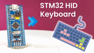 STM32 Blue Pill as a HID Keyboard  Bad USB  Ethical hacking [upl. by Rebmeced]