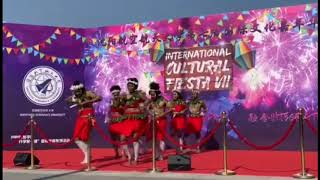 PNG Students in Shenyang  China dance to AVORONG  SAU 2020 International Cultural Fiesta [upl. by Scherle986]