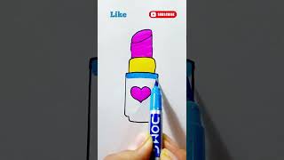 Cartoon lipstick colouring 😉 shorts ytshorts [upl. by May]