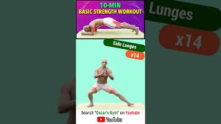 oscarsgym Full Body Exercises 10 Min Basic Strength Workout challenge workout [upl. by Eggett]