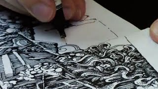 Intricate Doodle Masterclass Watch and Learn with Peter Draws [upl. by Leontina422]