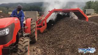 PTO Compost Windrow Turner WN 3000 CT  TOMCAT Chippers Compost Recycling Orchard Waste Renewal [upl. by Cioban]