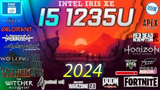 INTEL i51235u Gaming Test in 2024  Intel Iris XE in 30 GAMES [upl. by Cooke543]