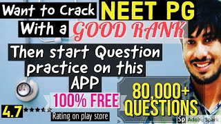 Top Free App for NEET PG Questions Practice80000 Questions 5 star medicoAIIMS PG [upl. by Nevram219]