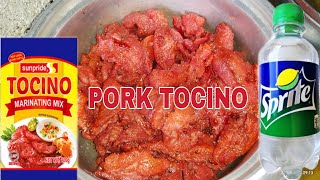 VERY EASY MAKING PORK TOCINO Fiesta Menu [upl. by Higgins749]