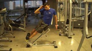 Abdominal oblíquo no banco romano  Personal Trainer Gilmar Borges [upl. by Chemosh]