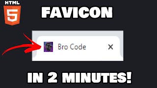 Learn HTML favicons in 2 minutes 🗿 [upl. by Ekusuy]