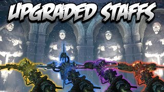 ORIGINS ULTIMATE FIRE STAFF BUILD UPGRADE GUIDE BO3 Zombies Chronicles KAGUTSUCHI BLOOD Easter Egg [upl. by Akerdal]