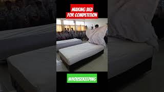 Making Bed untuk Latihan housekeeping makingbed towelart [upl. by Lund]