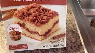 Making Krusteaz Cinnamon Swirl Cake [upl. by Kered12]