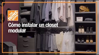 Cómo instalar un closet modular  Organización y decoración [upl. by Chrysler409]