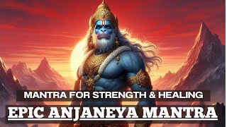 VERY ANCIENT HANUMAN MANTRA for STRENGTH POSITIVITY amp CURE  Anjaneya Mantra [upl. by Adrian]