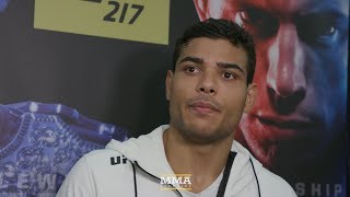 UFC 217 Paulo Costa to Derek Brunson after Johny Hendricks Win Don’t Be Scared  MMA Fighting [upl. by Aserat]