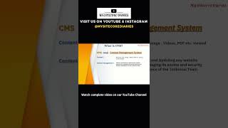 ☝️ A Beginner guide to What is CMS learning sitecore shorts [upl. by Annetta]