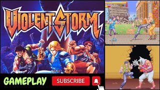 VIOLENT STORM Arcade Longplay  Gameplay Zerado [upl. by Omero]