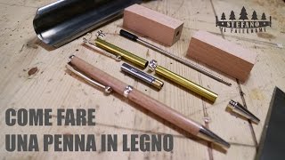 COME FARE UNA PENNA IN LEGNO FAI DA TE [upl. by Sabrina]