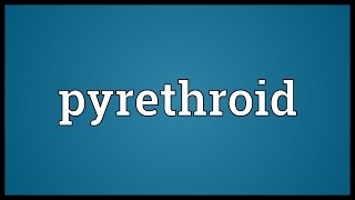 Pyrethroid Meaning [upl. by Threlkeld]