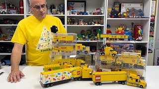 LEGO Yellow Delivery Truck Collection 19642024 [upl. by Kreegar]