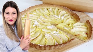 BESTE APFELTARTE der WELT ohne Boden vorbacken 🇫🇷 Französisches Rezept  Tarte aux Pommes 🍎 [upl. by Yanel67]