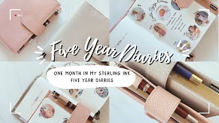 Five Year Diaries One Month in Sterling Ink Five Year Diaries [upl. by Steffi]