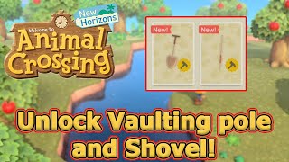 How To Unlock The Vault Pole and Flimsy Shovel  Animal Crossing New Horizons Tips and Tricks [upl. by Oech]