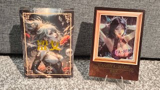 Astringent Girl Blind Box Opening  Overvalued amp OVERSIZED Cards [upl. by Aidroc]