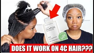 Does It Work on TYPE 4 HAIR  OLAPLEX No3 [upl. by Earlene]