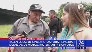 ¡Atención Conductores de motos y mototaxis tendrán hasta el viernes 12 para revalidar brevete [upl. by Miran532]