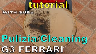 🍕G3 Ferrari Delizia 👌 tutorial pulizia forno pietra refrattaria per pizza napoletana sub itaeng [upl. by Aubrie]