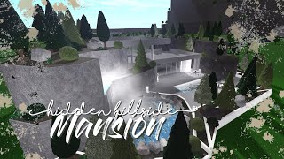 Roblox Bloxburg No Large Plot Hidden Hillside Mansion  Exterior 12  0ceanq [upl. by Premer]