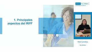 Webinar 6 Fiscalidad personal y productos de inversión [upl. by Asined708]