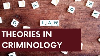 Theories in criminology [upl. by Sikram]