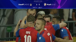 SHERIFF TIRASPOL  VIKTORIA PLZEN 12 EXTENDED HIGHLIGHTS  02082022 [upl. by Rivy]