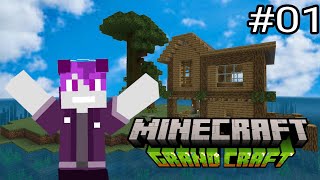 CONSTRUINDO O ARQUIPÉLAGO PERFEITO NO MINECRAFT 🌊  Grand Craft 1 [upl. by Ydda]