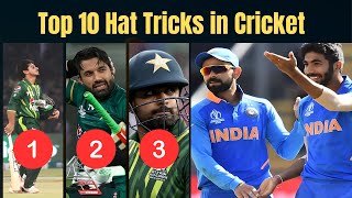 10 Best Hat Tricks In Cricket Ever  Best Hat Tricks in Cricket History [upl. by Ajnotal127]