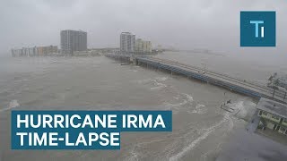 This timelapse shows Hurricane Irma slamming Miami Beach [upl. by Eelac709]