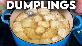 The FLUFFIEST Dumplings For Stews How To Make Dumplings [upl. by Sprung528]