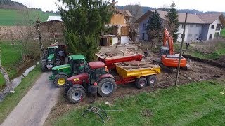 Bauernhaus Abbruch beim Lohnunternehmer [upl. by Ennyl]