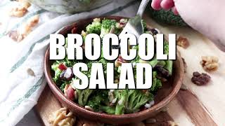 How to Make Broccoli Salad  Salad Recipes  Allrecipescom [upl. by Nosyaj]