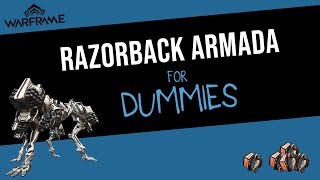 How to Defeat Razorback Armada Solo  Warframe 2020 Guide [upl. by Skantze]