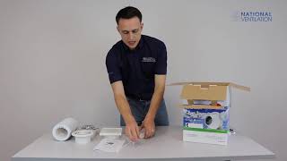 National Ventilation Monsoon Shower Fan Extract Kit – What’s in the box [upl. by Artenra117]