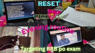 Targeting RRB PO CLERK exam 2024 Evening study routinebank aspirant study rrb [upl. by Thornie]