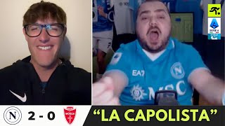 NAPOLI MONZA 2 0  TIFOSI AVVERSARI IMPAURITI “COMINCIAMO A PREOCCUPARCI…”  TIFOSIAMO [upl. by Daberath]