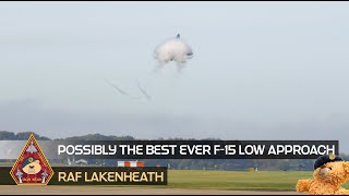 THIS HAS TO BE THE BEST EVER F15E STRIKE EAGLE LOW APPROACH • 48TH FIGHTER WING RAF LAKENHEATH [upl. by Kirsti]