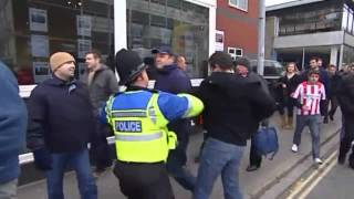 Southampton vs Pompey Hooligans  Trouble before amp after game [upl. by Banks]