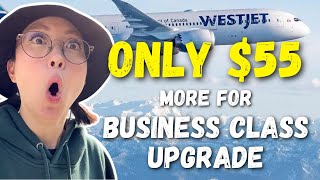 WestJet Dreamliner Business Class for the Price of Premium Economy – Is It Worth It [upl. by Lehcir]